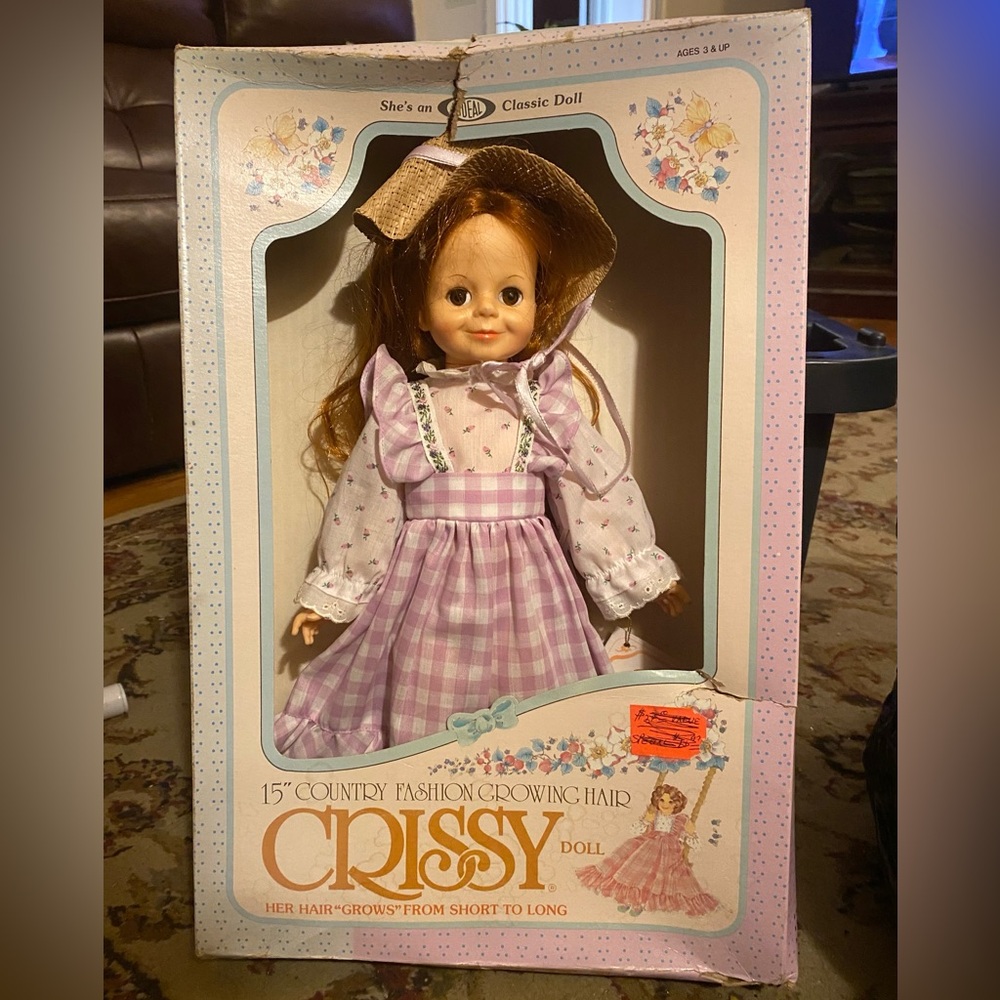 Crissy Doll 15” Country Fashion Growing Hair by Ideal, 1982